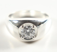 New 1.19 Carats Lab Grown Diamond Ring D, VVS2 | Estimated Retail Value: $2,600 (UGL & IGI) at PristineAuction.com