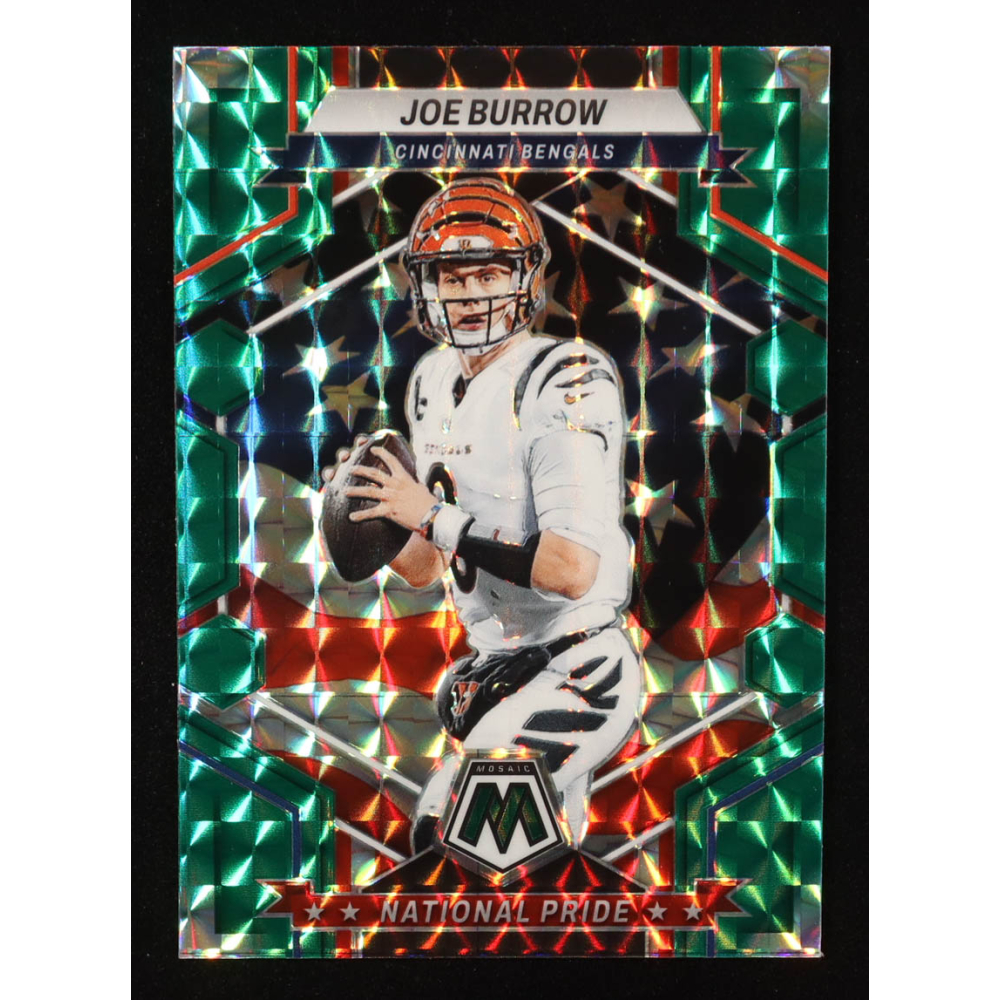 Joe Burrow 2023 Panini Mosaic Mosaic Green NP #254 at PristineAuction.com