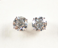 New 2.02 CTW Lab Grown Pair of Diamond Earrings D, VVS2 | Estimated Retail Value: $3,300 (UGL & IGI) at PristineAuction.com