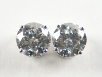 New 7.02 CTW Lab Grown Pair of Diamond Earrings G, VS2 | Estimated Retail Value: $11,000 (UGL & IGI) at PristineAuction.com
