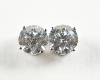 New 4.22 CTW Lab Grown Pair of Diamond Earrings H, VS1 | Estimated Retail Value: $7,000 (UGL & IGI) at PristineAuction.com