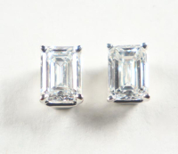 New 2.00 CTW Lab Grown Pair of Diamond Earrings D, WVS2 | Estimated Retail Value: $3,300 (UGL & IGI) at PristineAuction.com