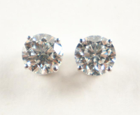 New 2.17 CTW Lab Grown Pair of Diamond Earrings E, WVS1 | Estimated Retail Value: $3,600 (UGL & IGI) at PristineAuction.com