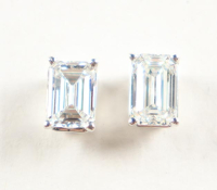 New 2.00 CTW Lab Grown Pair of Diamond Earrings D, WVS2 | Estimated Retail Value: $3,300 (UGL & IGI) at PristineAuction.com