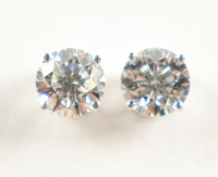 New 2.04 CTW Lab Grown Pair of Diamond Earrings E, Internally Flawless | Estimated Retail Value: $3,700 (UGL & IGI) at PristineAuction.com