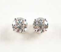 New 1.81 CTW Lab Grown Pair of Diamond Earrings D, VVS2 | Estimated Retail Value: $3,200 (UGL & IGI) at PristineAuction.com