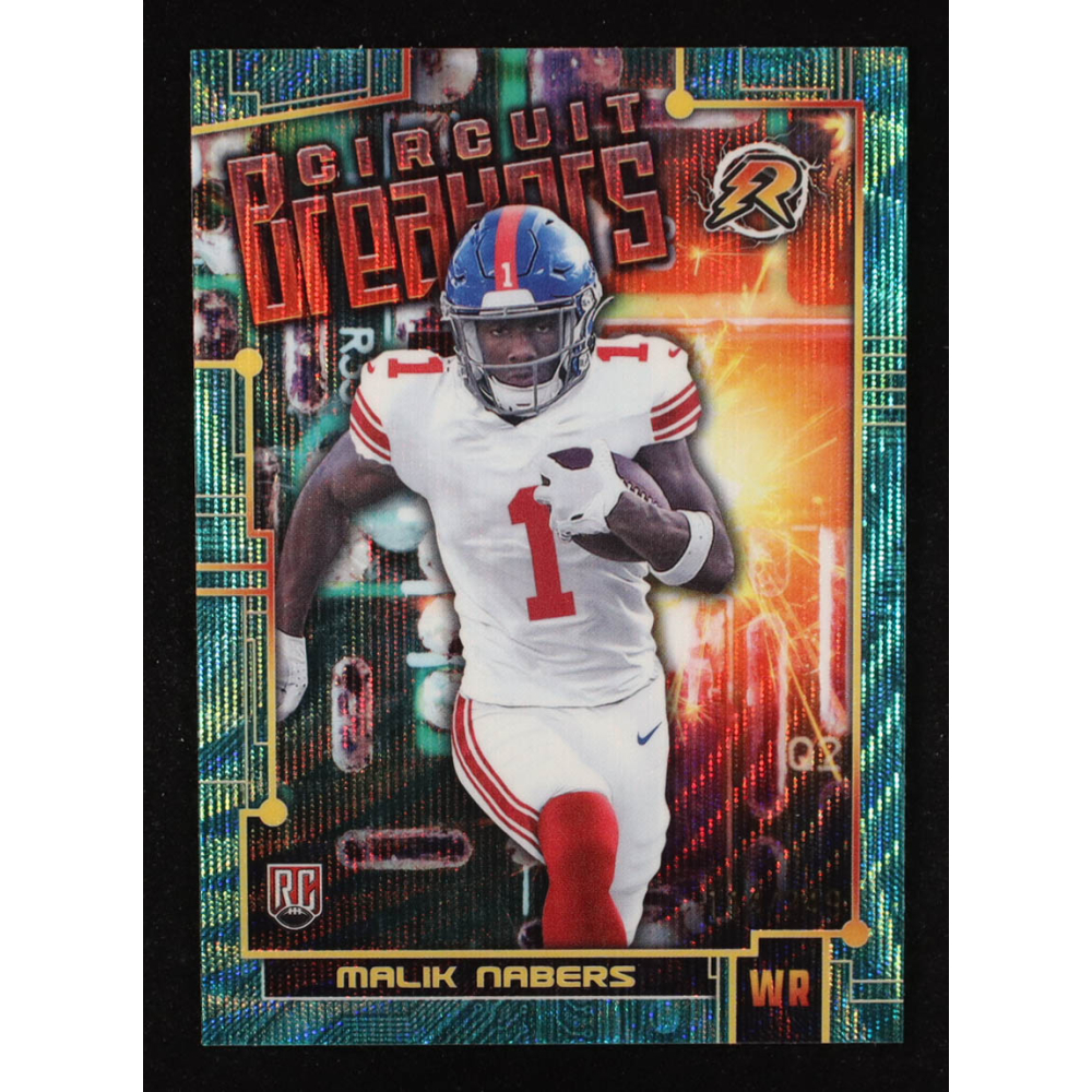 Malik Nabers 2024 Topps Resurgence Circuit Breakers Aqua Surge #CB2 RC #114/249 at PristineAuction.com