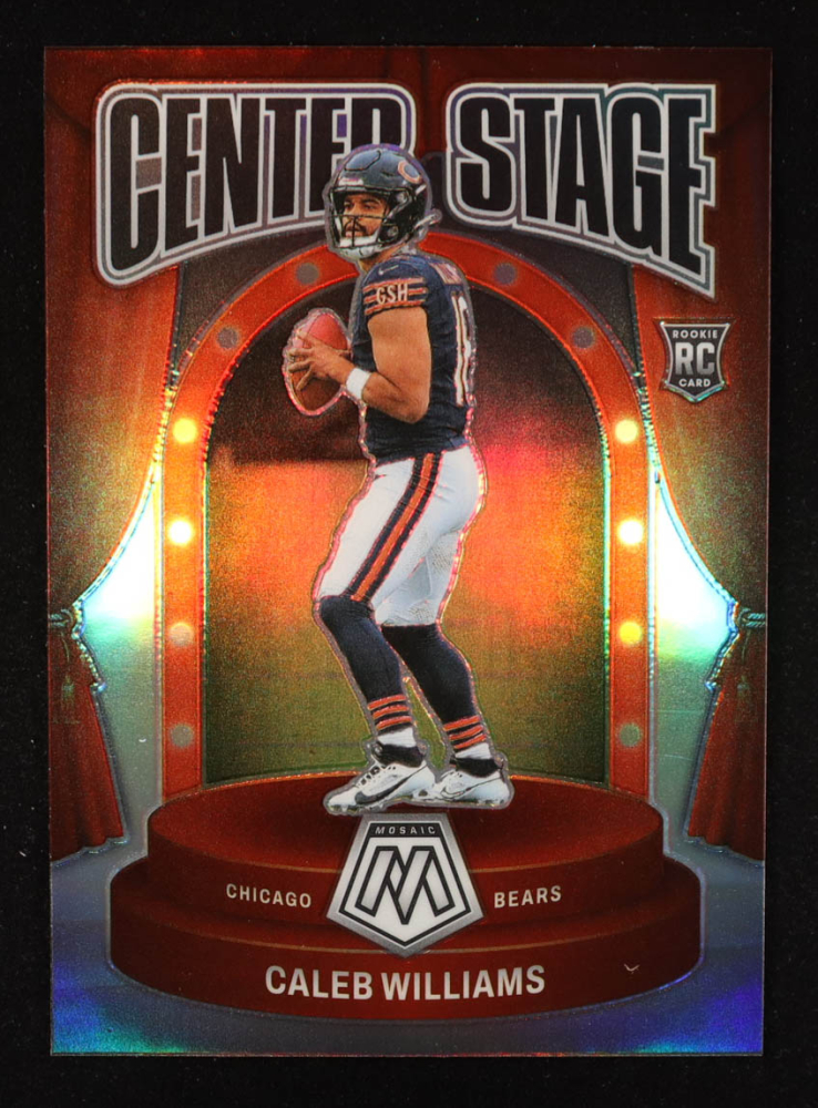 Caleb Williams 2024 Panini Mosaic Center Stage Silver #6 RC