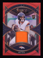 Bo Nix 2024 Select Rookie Swatches Prizm Red #19 RC at PristineAuction.com