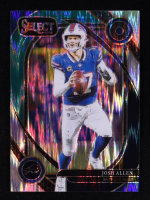 Josh Allen 2024 Select Prizm Black and Green Shock #225 at PristineAuction.com