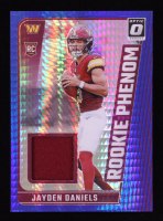 Jayden Daniels 2024 Donruss Optic Rookie Phenoms Blue Hyper #17 RC at PristineAuction.com