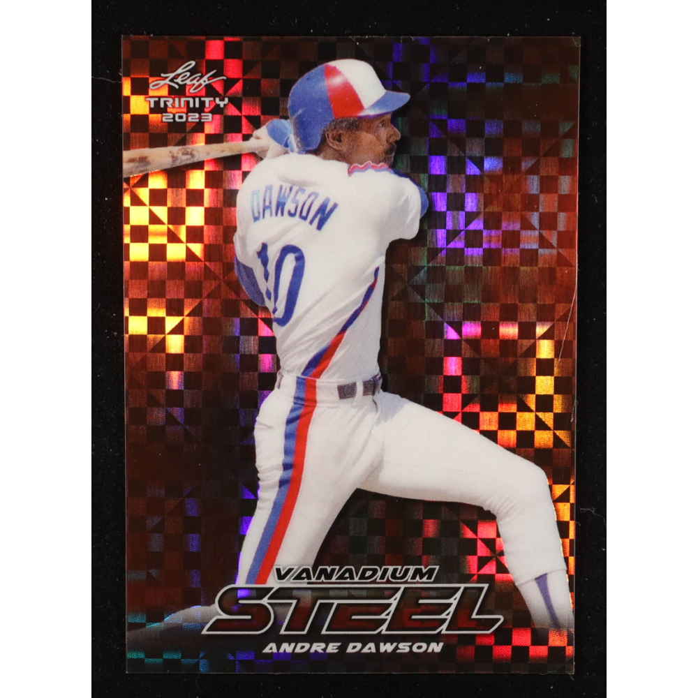 Andre Dawson 2023 Leaf Trinity Mega Box Steel Red Checkerboard #S5 #2/2 at PristineAuction.com