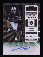 Zamir White 2022 Panini Contenders Wild Card Round #142A Autograph RC at PristineAuction.com