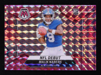 Malik Nabers 2024 Panini Mosaic Mosaic Camo Pink #284 DEB RC at PristineAuction.com