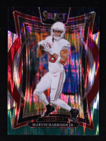 Marvin Harrison Jr. 2024 Select Prizm Black and Green Shock #28 RC at PristineAuction.com