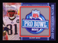 Randy Moss 2009 Topps Postseason Patches #PPR40 PB 2007 at PristineAuction.com