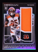 Tee Higgins 2020 Panini Obsidian Rookie Eruption Materials #13 RC #99/100 at PristineAuction.com