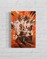 Joe Burrow & Ja'Marr Chase Bengals Custom 14x20 Canvas at PristineAuction.com