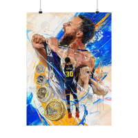 Stephen Curry Warriors 24x36 Poster at PristineAuction.com