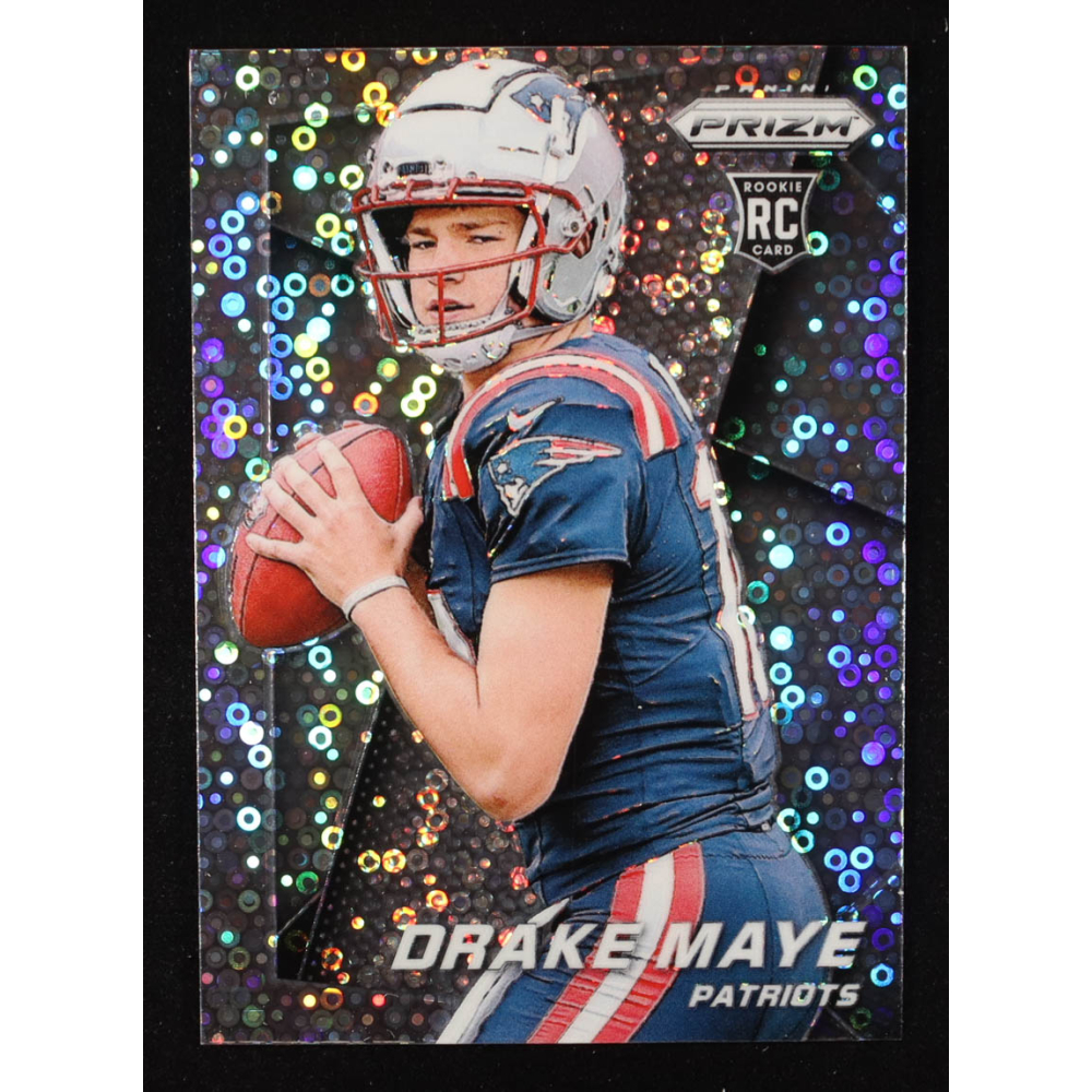 Drake Maye 2024 Panini Prizm Prizm Flashback Rookie Prizms No Huddle #10 RC at PristineAuction.com