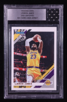 LeBron James 2019-20 Donruss #94 with Game-Used Jersey Piece (BGS) at PristineAuction.com