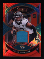 Brian Thomas Jr. 2024 Select Rookie Swatches Prizm Red #25 RC at PristineAuction.com