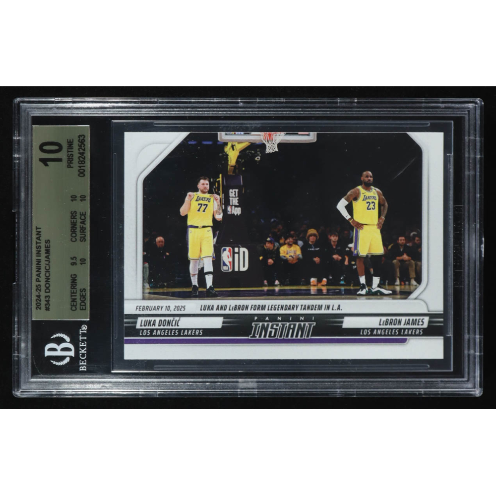 Luka Doncic / LeBron James 2024-25 Panini Instant #343 (BGS 10) at PristineAuction.com