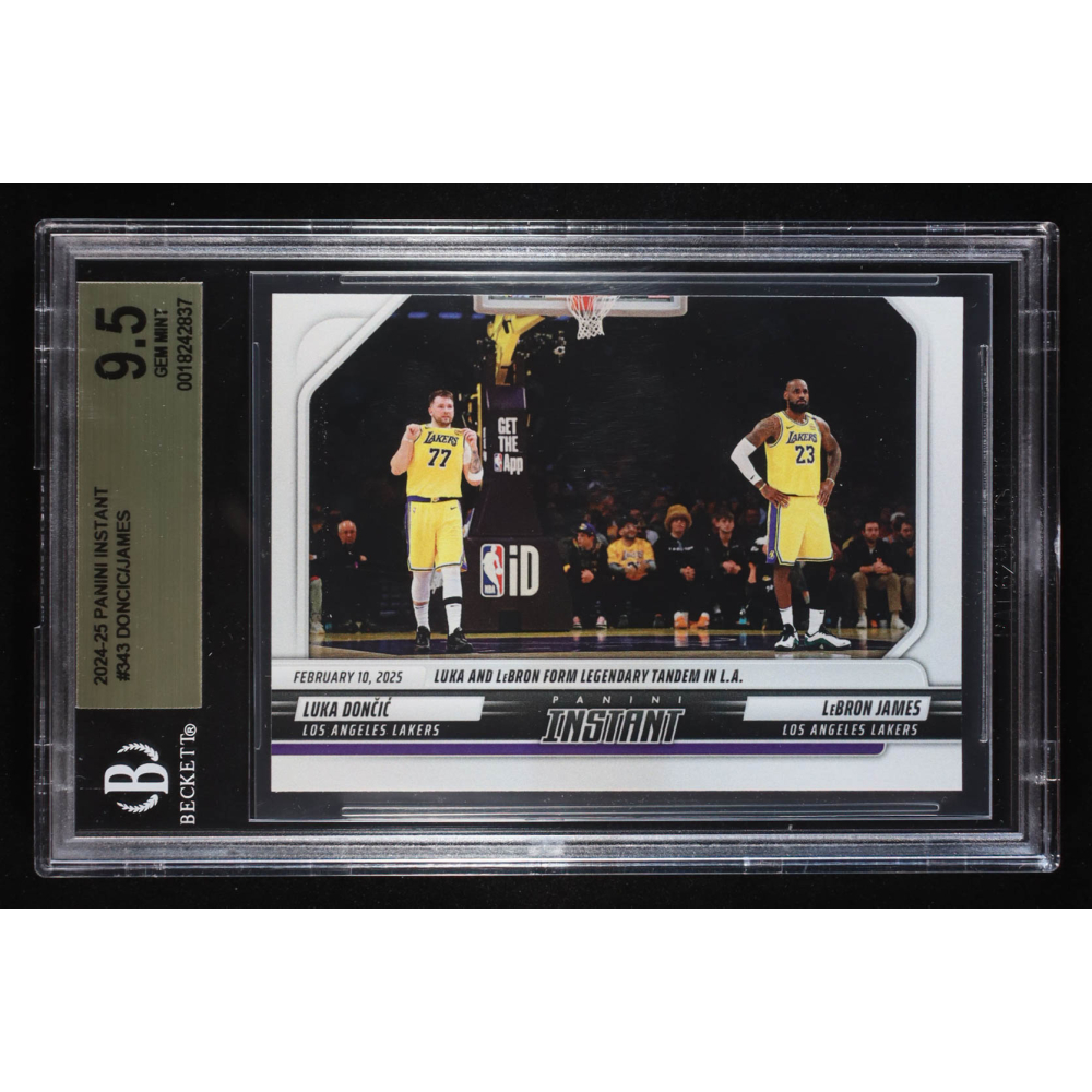 Luka Doncic / LeBron James 2024-25 Panini Instant #343 (BGS 9.5) at PristineAuction.com
