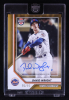 David Wright 2025 Topps Industry Conference Autographs #MLBADW #15/15 at PristineAuction.com
