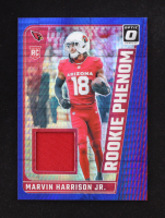 Marvin Harrison Jr. 2024 Donruss Optic Rookie Phenoms Blue Hyper #30 RC at PristineAuction.com