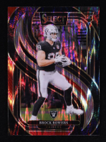 Brock Bowers 2024 Select Prizm Black and Red Shock #118 RC at PristineAuction.com