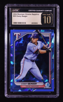 Corey Seager 2024 Bowman Chrome Sapphire #20 (CGC 10 | Pristine Black Label) at PristineAuction.com