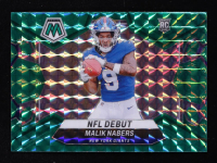 Malik Nabers 2024 Panini Mosaic Mosaic Green #284 DEB RC at PristineAuction.com