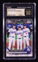 Shohei Ohtani / Yoshinobu Yamamoto / Roki Sasaki RC 2025 Topps Now #7 (CGC 10 | Pristine Black Label) at PristineAuction.com