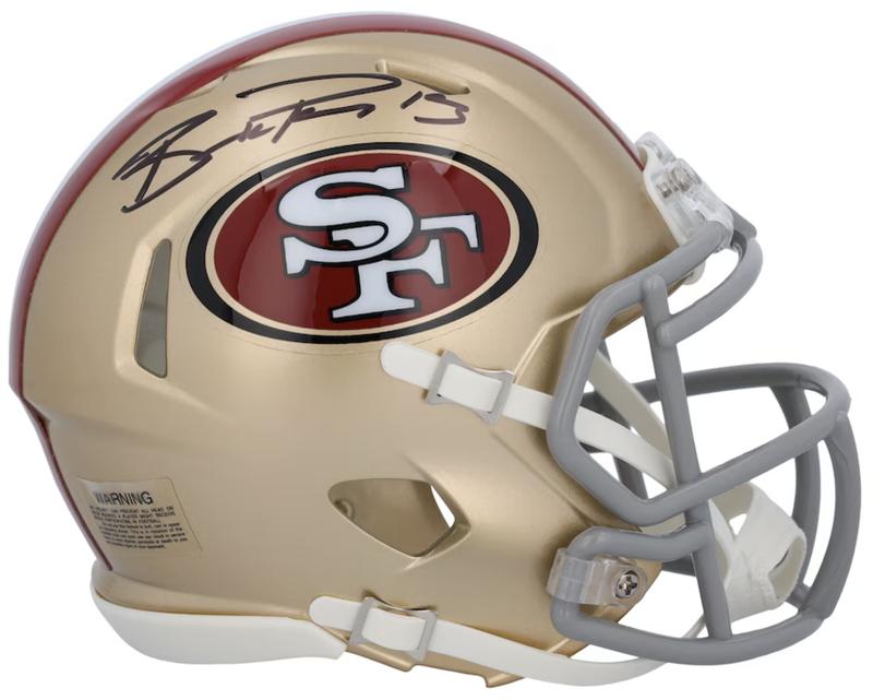 Brock Purdy Signed 49ers Speed Mini Helmet (Fanatics) at PristineAuction.com Brock Purdy Signed 49ers Speed Mini Helmet (Fanatics) at PristineAuction.com