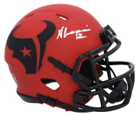 Nico Collins Signed Texans Rave Alternate Speed Mini Helmet (Fanatics) at PristineAuction.com