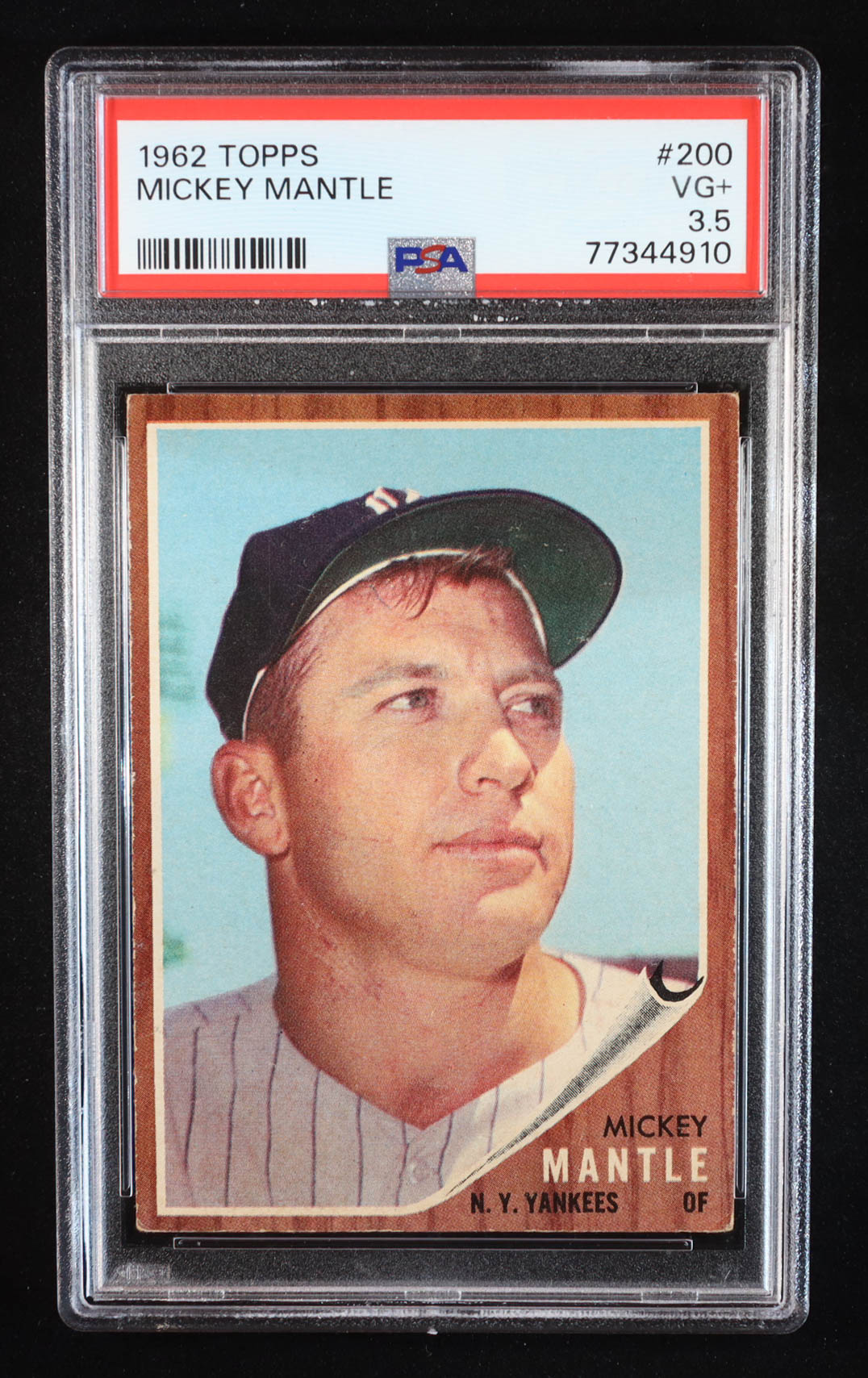 Mickey Mantle 1962 Topps #200 (PSA 3.5) at PristineAuction.com Mickey Mantle 1962 Topps #200 (PSA 3.5) at PristineAuction.com