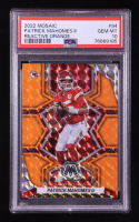 Patrick Mahomes II 2022 Panini Mosaic Mosaic Reactive Orange #94 (PSA 10) at PristineAuction.com