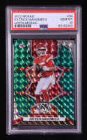 Patrick Mahomes II 2022 Panini Mosaic Mosaic Green #94 (PSA 10) at PristineAuction.com