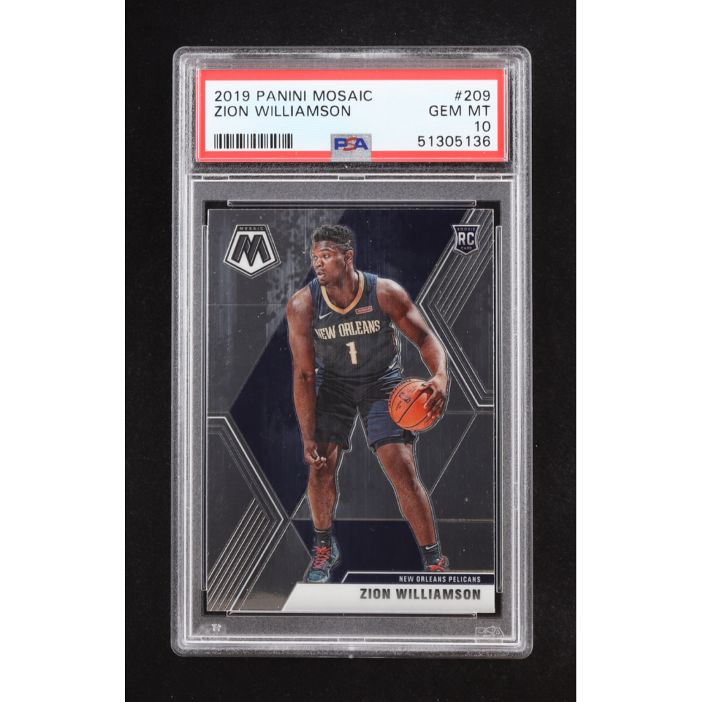 Zion Williamson 2019 Mosaic #209 RC (PSA 10) at PristineAuction.com