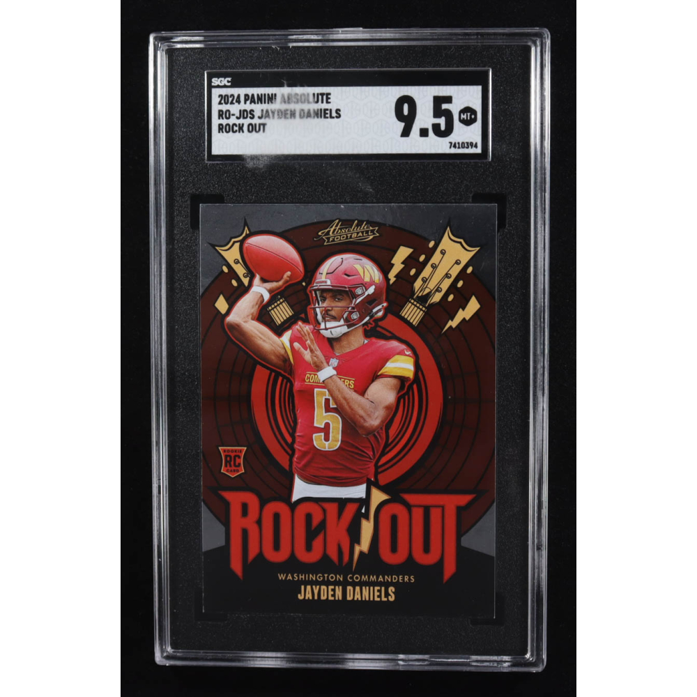 Jayden Daniels 2024 Absolute Rock Out #ROJDS RC (SGC 9.5) at PristineAuction.com