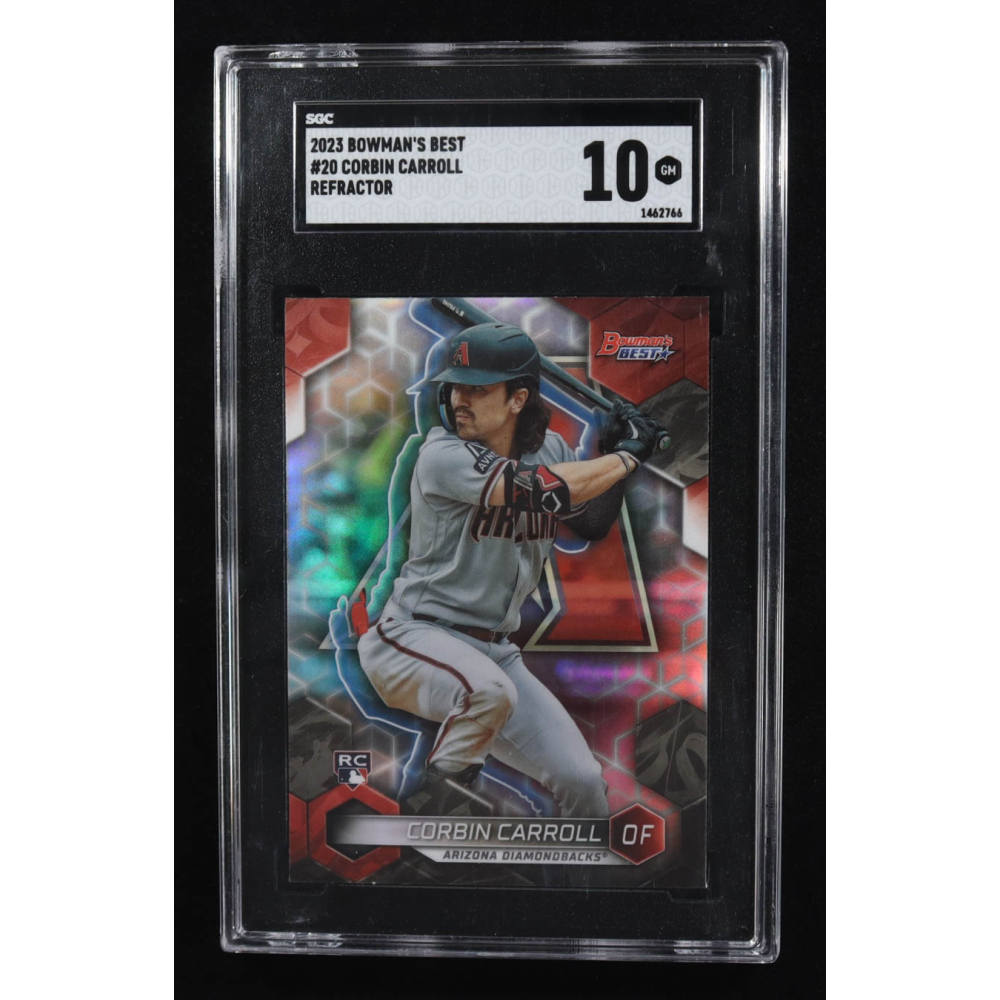 Corbin Carroll 2023 Bowman's Best Refractors #20 RC (SGC 10) at PristineAuction.com