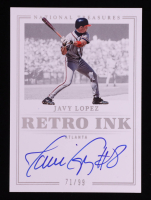Javy Lopez 2023 Panini National Treasures Retro Ink #19 #71/99 at PristineAuction.com