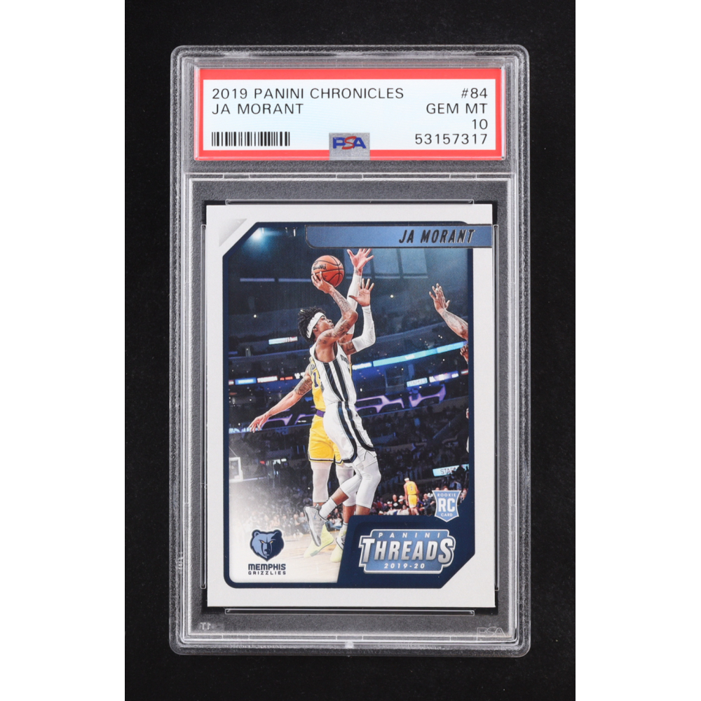 Ja Morant 2019 Panini Chronicles #84 RC (PSA 10) at PristineAuction.com