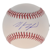 Wyatt Langford Signed OML Baseball (Fanatics & MLB) at PristineAuction.com