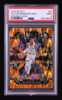 Victor Wembanyama 2023-24 Select Prizms Orange Flash #87 RC (PSA 9) at PristineAuction.com