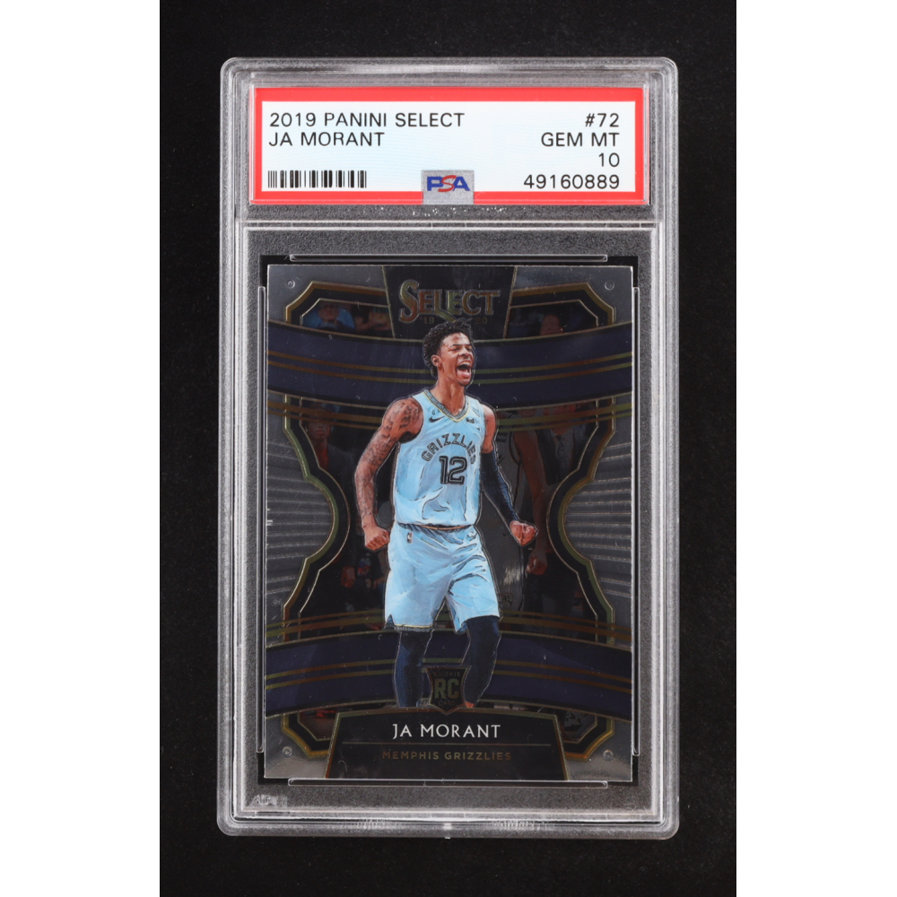 Ja Morant 2019 Panini Select #72 RC (PSA 10) at PristineAuction.com