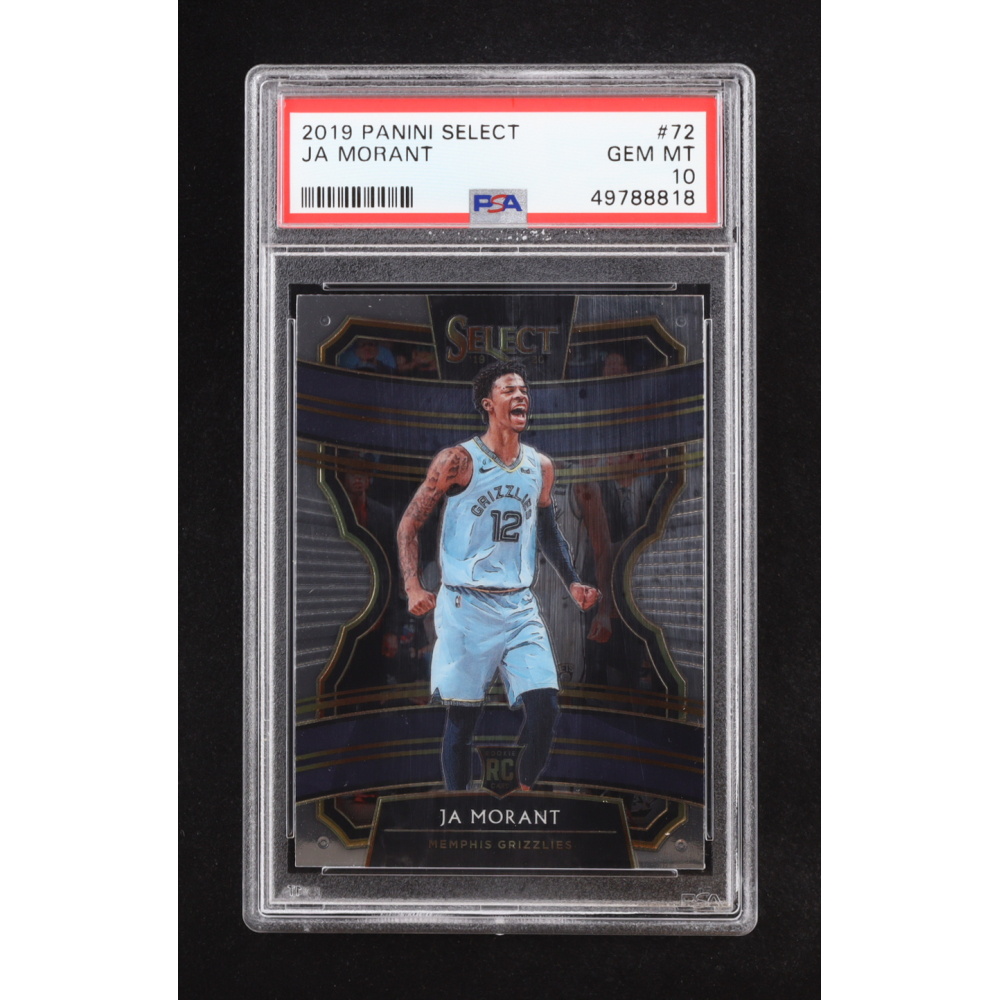 Ja Morant 2019 Panini Select #72 RC (PSA 10) at PristineAuction.com