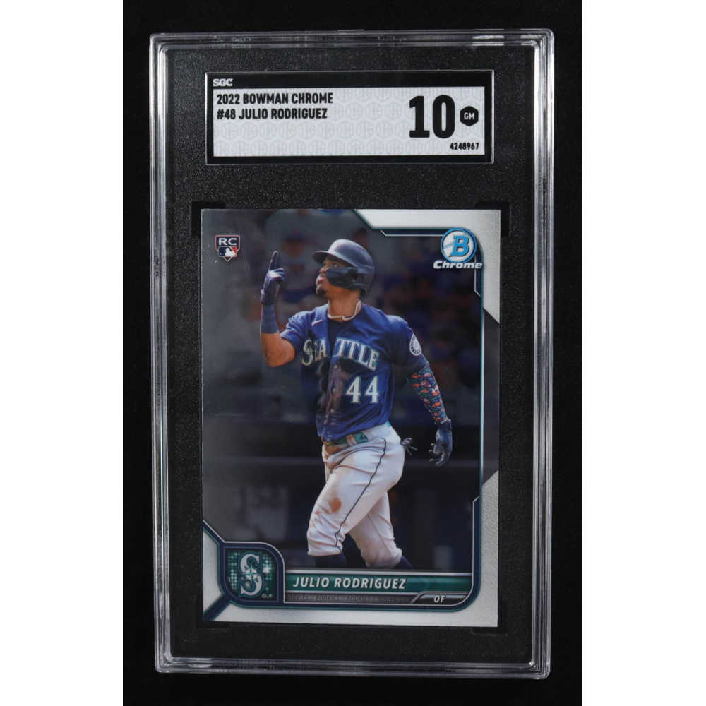 Julio Rodriguez 2022 Bowman Chrome #48 RC (SGC 10) at PristineAuction.com