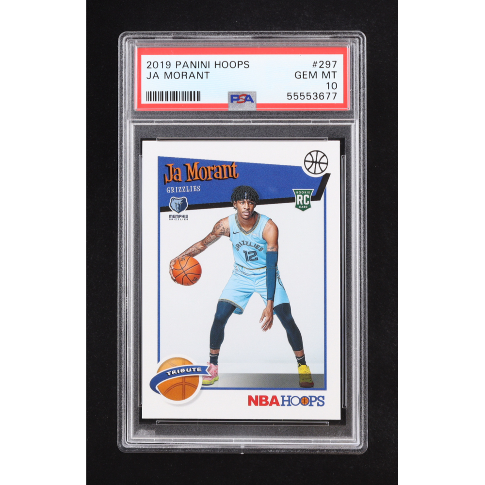 Ja Morant 2019 Panini Hoops #279 RC (PSA 10) at PristineAuction.com